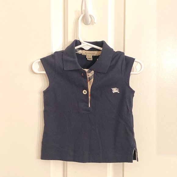 Burberry Girls Cap Sleeve Polo